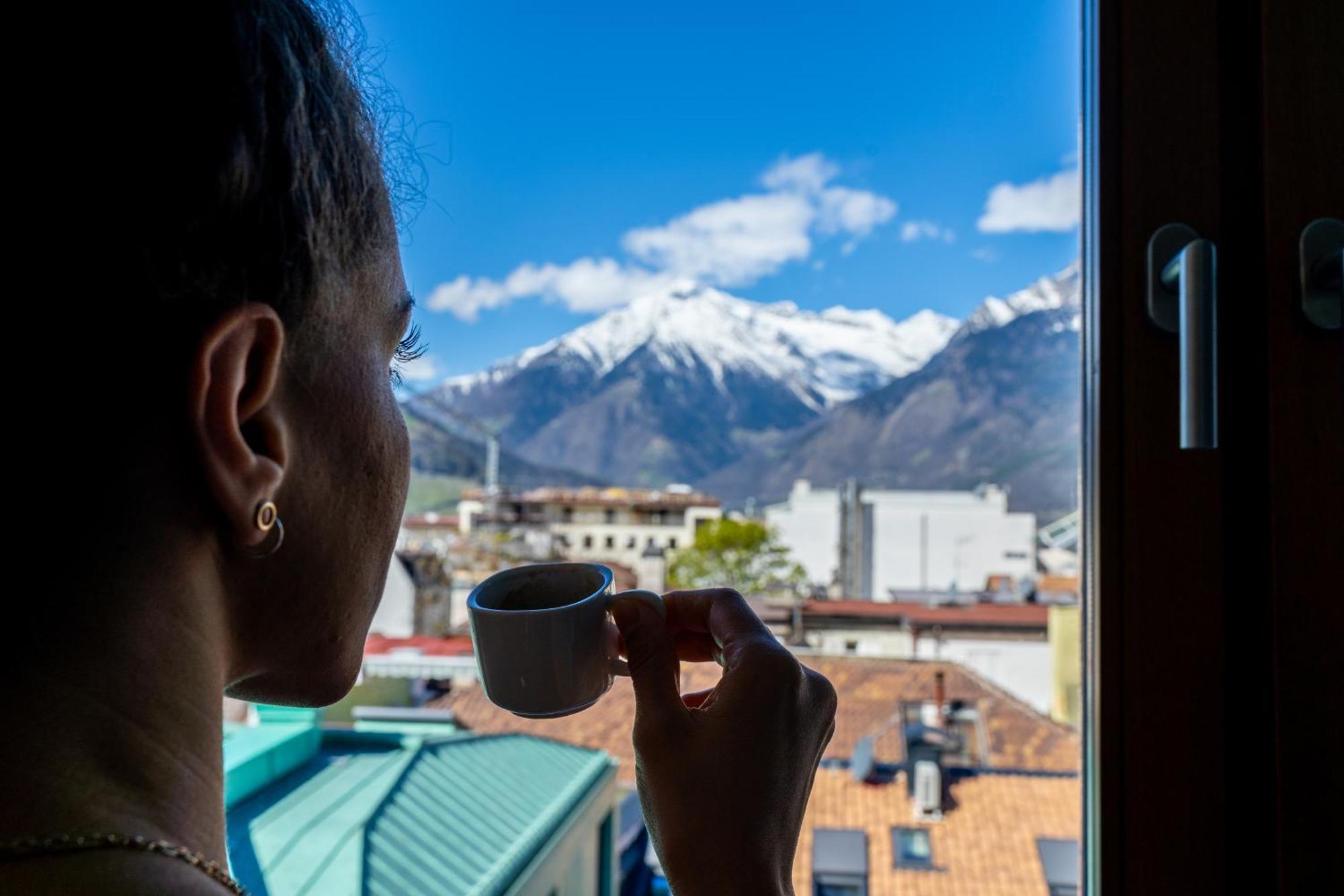 Ausblick Kleinjuwel Mit Panoramablick + Garage Apartment Merano Exterior foto
